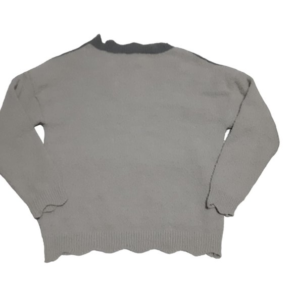 Sheilay Womens Sweater Size Small V-Neck Scalloped Details - Picture 3 of 3